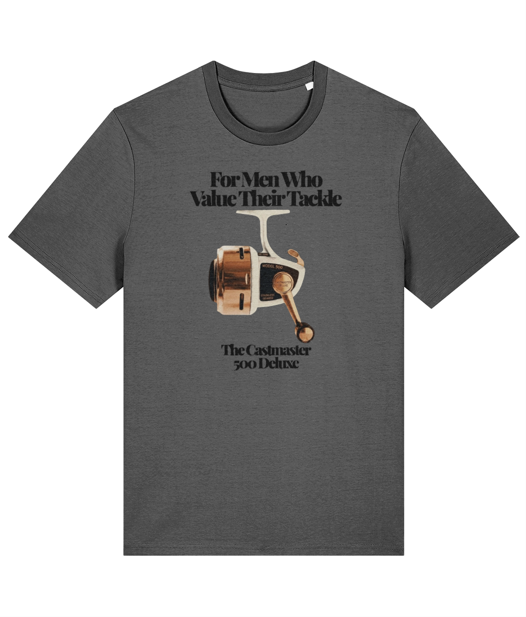 "For Men Who Value Their Tackle" Vintage Fishing T-Shirt - Image 6