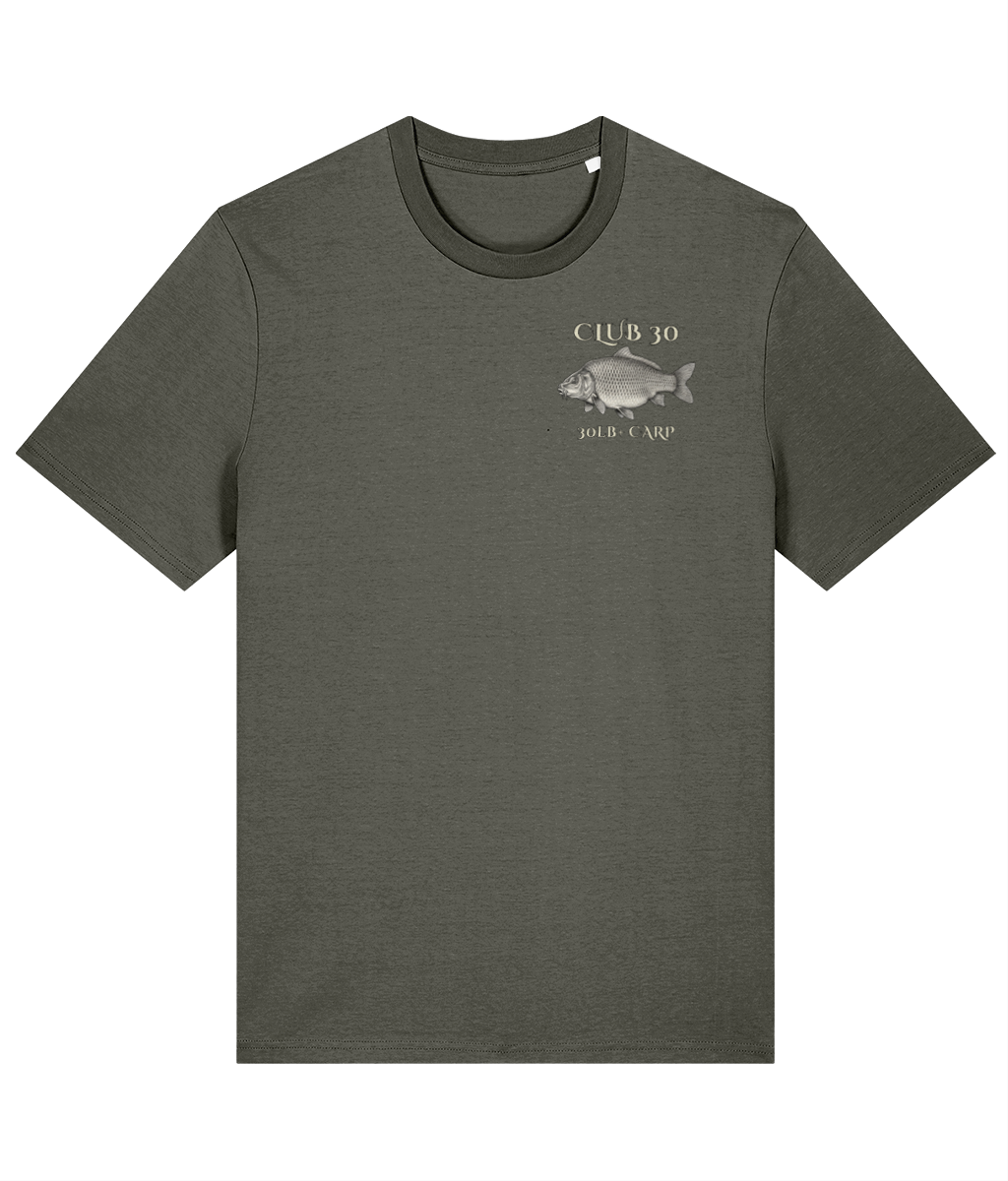 Club 30 – 30lb+ Carp Fishing Crest T-Shirt - Image 5