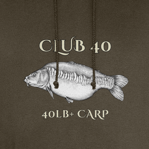 Club 40 – 40lb+ Carp Fishing Hoodie - Image 2
