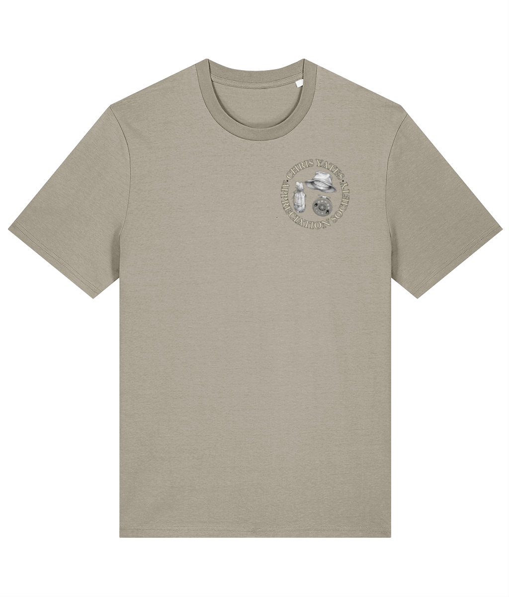 Chris Yates Appreciation Society Crest Logo Carp Fishing T-Shirt - Image 7