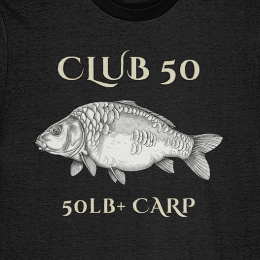 Club 50 – 50lb+ Carp Fishing T-Shirt - Image 2