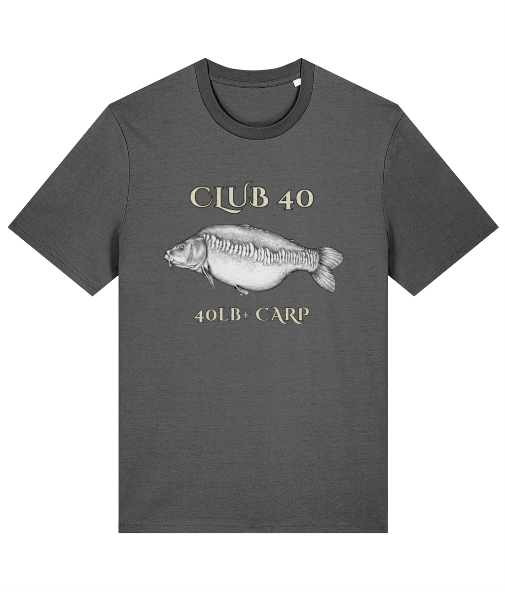 Club 40 – 40lb+ Carp Fishing T-Shirt - Image 3