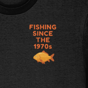 “Fishing Since The 1970s” Crest Logo Retro Angling T-Shirt
