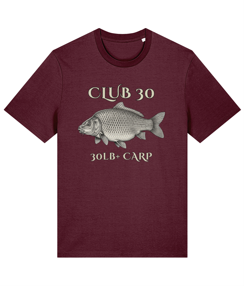 Club 30 – 30lb+ Carp Fishing T-Shirt - Image 4
