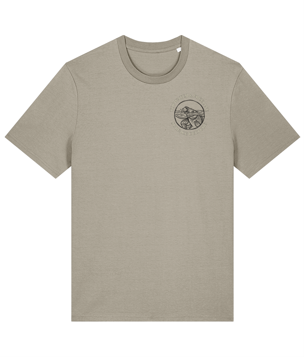 Topwater and Freeline Surface Culture Crest Logo Carp Fishing T-Shirt - Image 7