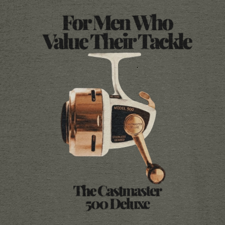 "For Men Who Value Their Tackle" Vintage Fishing T-Shirt - Image 2