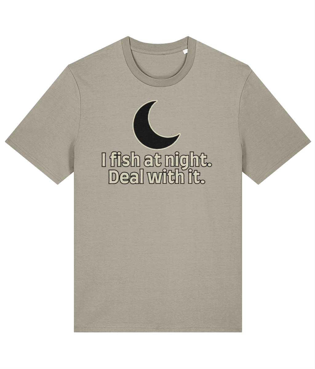 "I Fish At Night. Deal With It." — Carp Fishing T-Shirt - Image 6