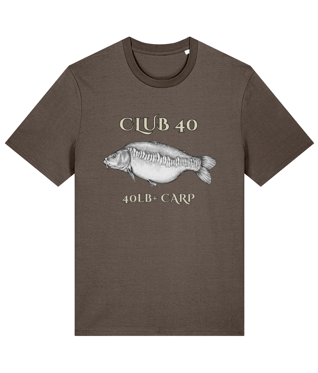 Club 40 – 40lb+ Carp Fishing T-Shirt - Image 6
