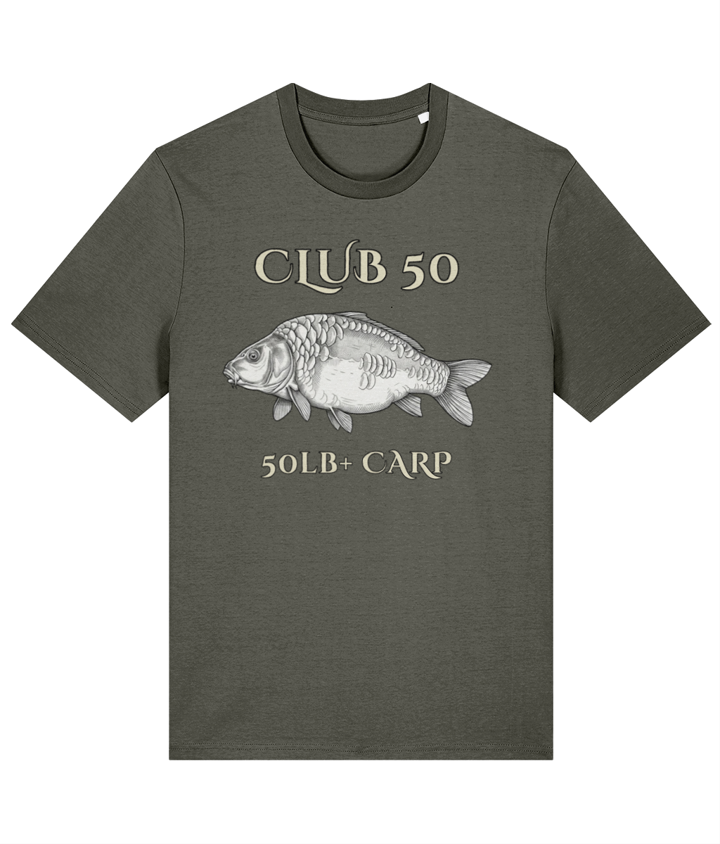 Club 50 – 50lb+ Carp Fishing T-Shirt - Image 5