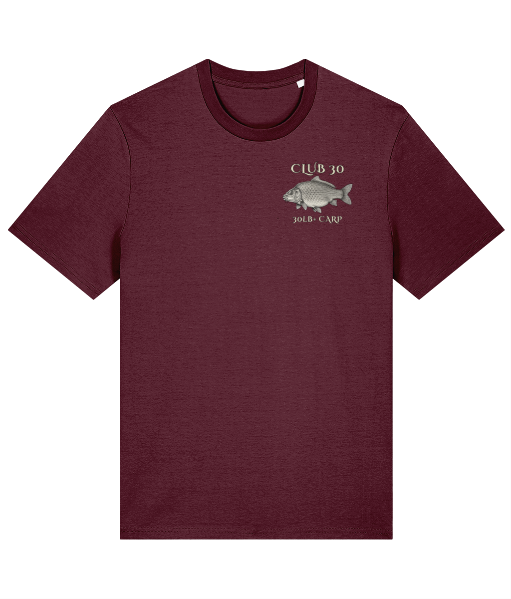 Club 30 – 30lb+ Carp Fishing Crest T-Shirt - Image 4