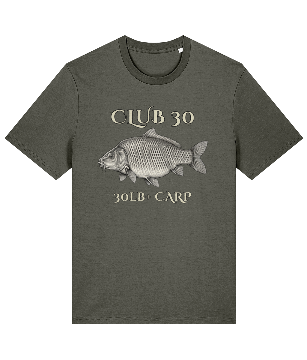 Club 30 – 30lb+ Carp Fishing T-Shirt - Image 5