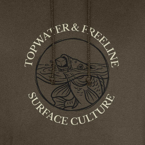 Topwater and Freeline Surface Culture Carp Fishing Hoodie - Image 2