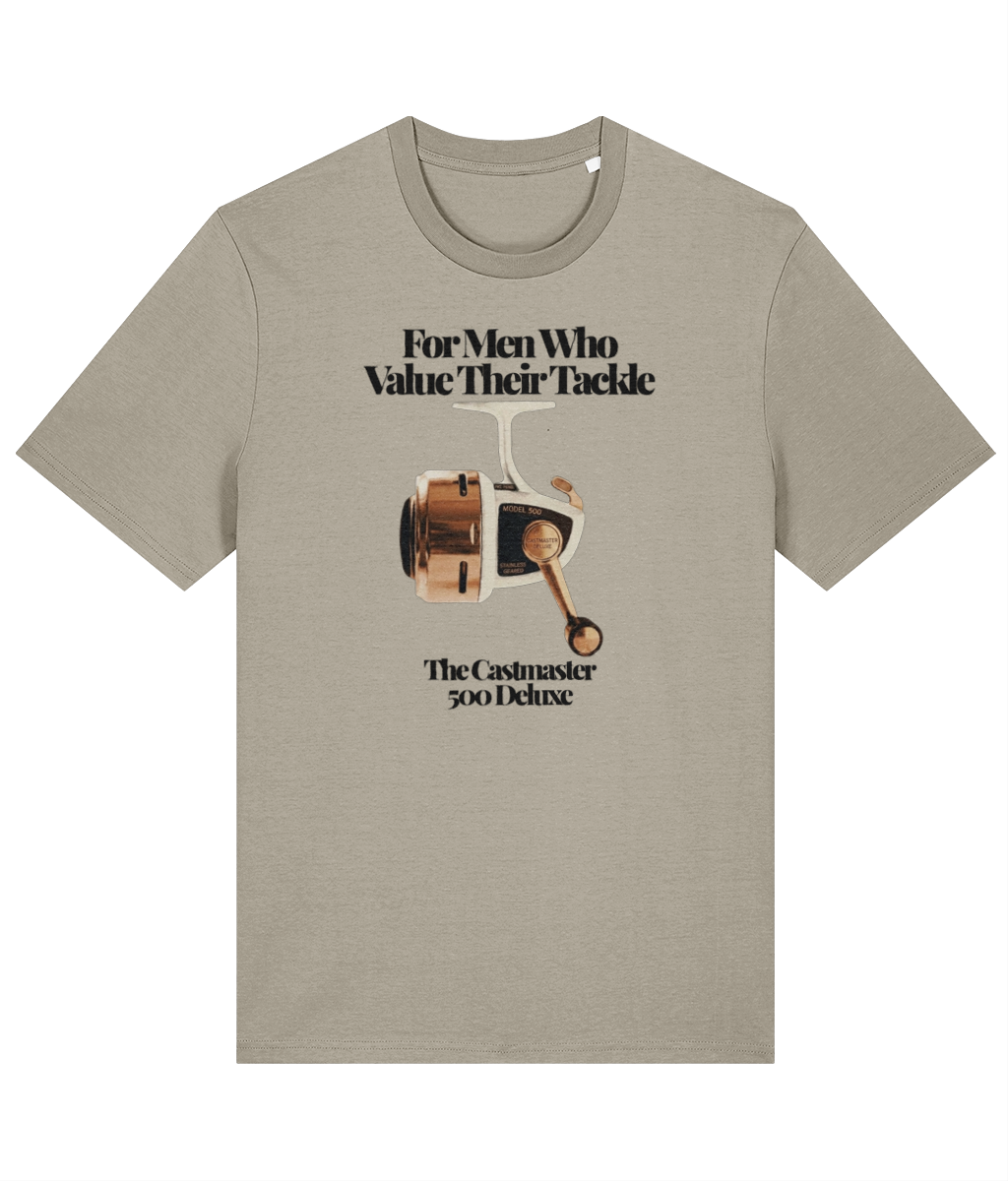 "For Men Who Value Their Tackle" Vintage Fishing T-Shirt - Image 3