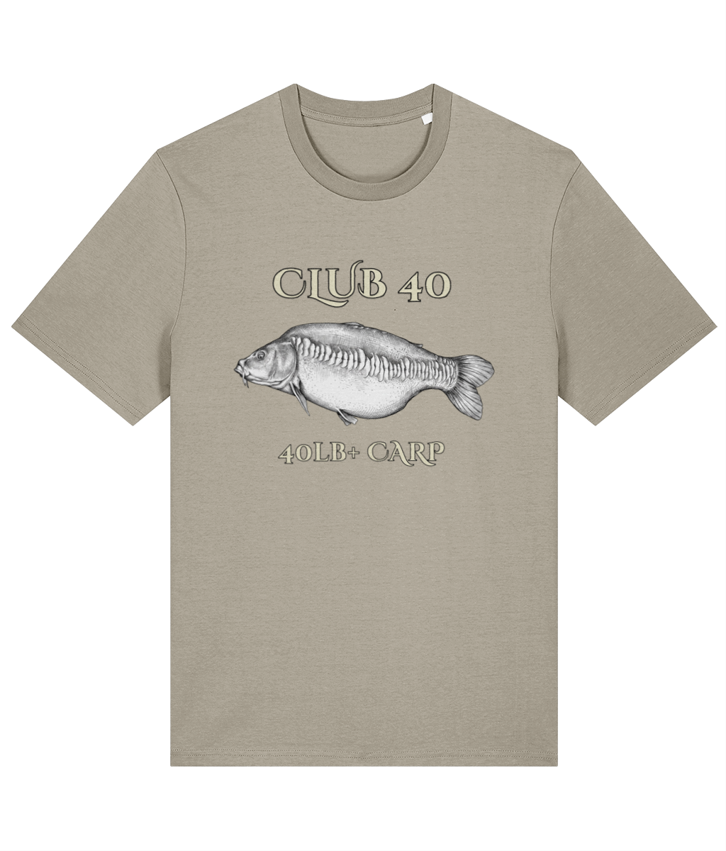 Club 40 – 40lb+ Carp Fishing T-Shirt - Image 7