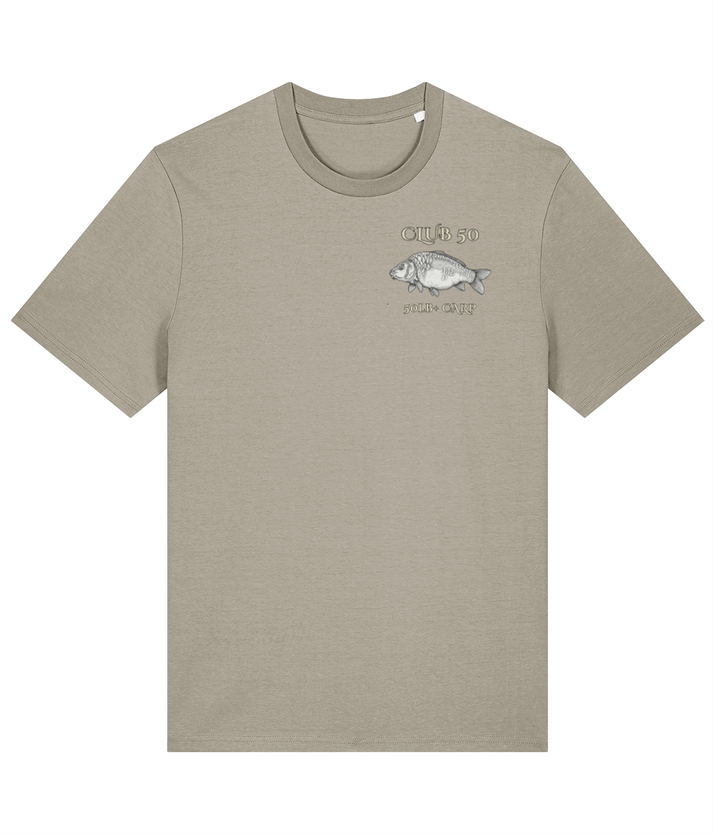 Club 50 – 50lb+ Carp Fishing Crest T-Shirt - Image 7
