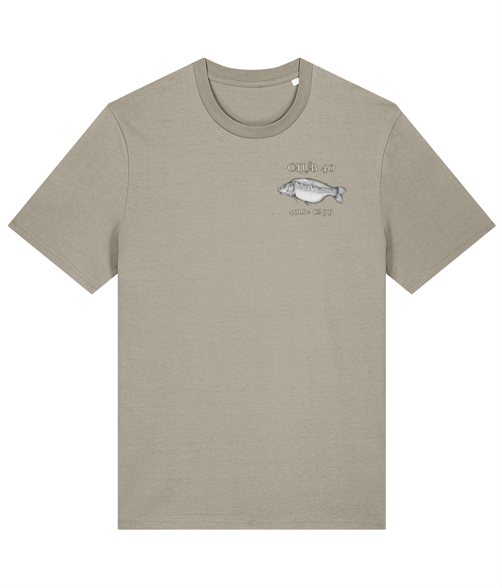 Club 40 – 40lb+ Carp Fishing Crest T-Shirt - Image 7