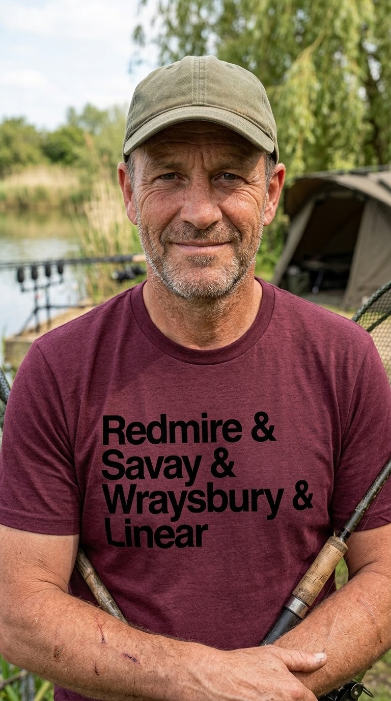 Redmire & Savay & Wraysbury & Linear | Legendary Carp Lakes T-Shirt