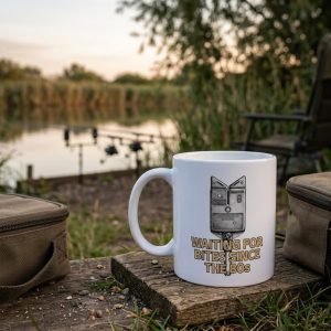 Optonic Bite Alarm "Waiting For Bites Since The 80s" Fishing Mug