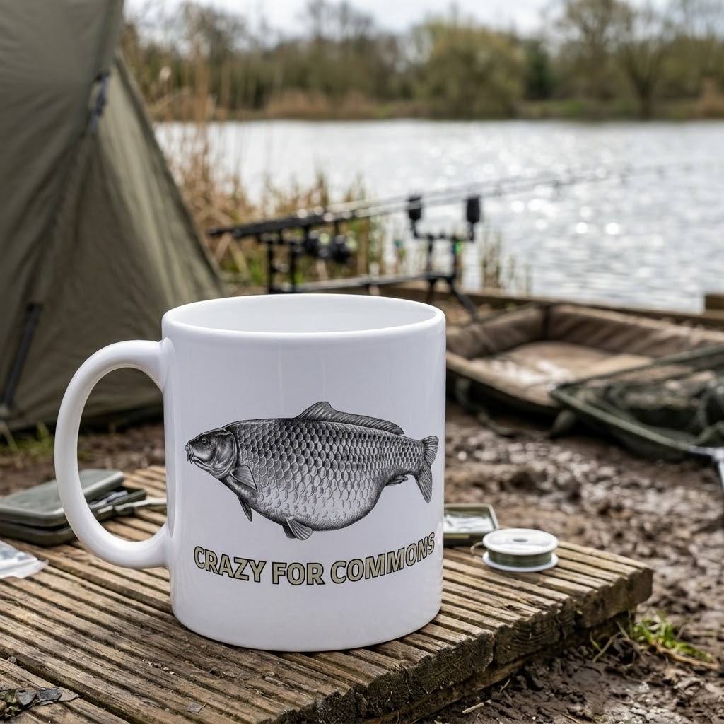 Crazy for Commons Carp Fishing Mug
