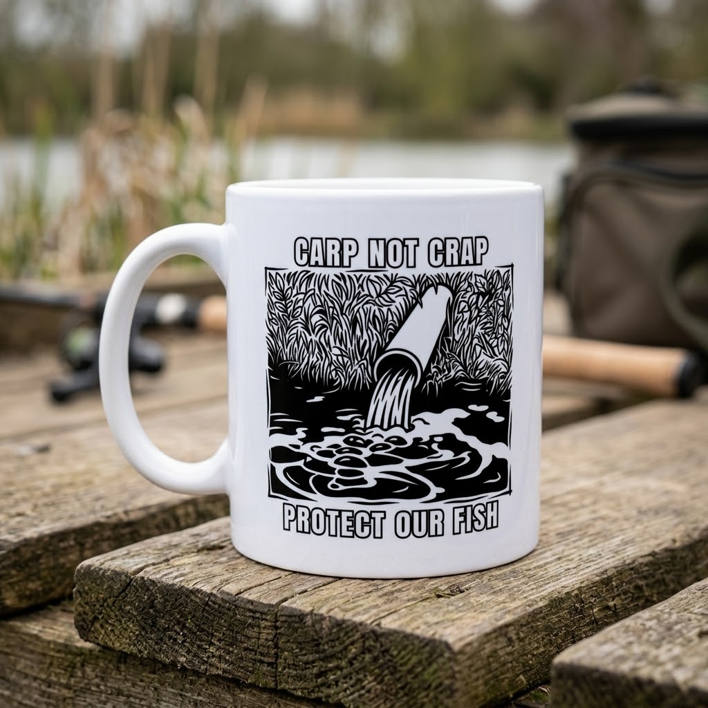 Protect Our Fish – Carp Not Crap Mug