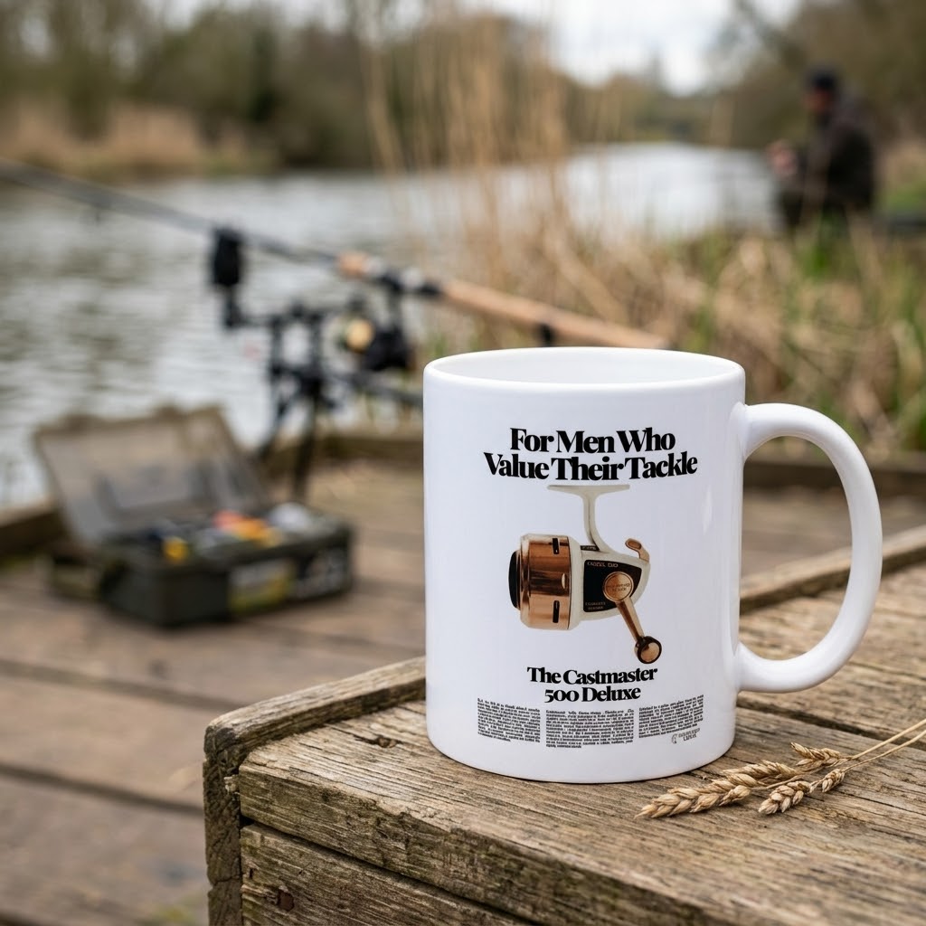 "For Men Who Value Their Tackle" Vintage Fishing Mug