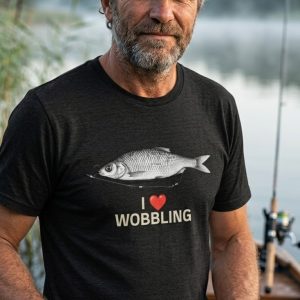 I ❤️ Wobbling – Pike Angler's T-Shirt