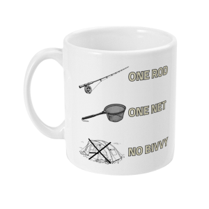"One Rod, One Net, No Bivvy" Stalking Carp Fishing Mug