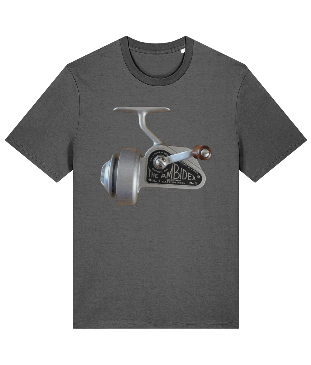 The Ambidex No.1 Casting Reel – Vintage Fishing Reel T-Shirt - Image 3