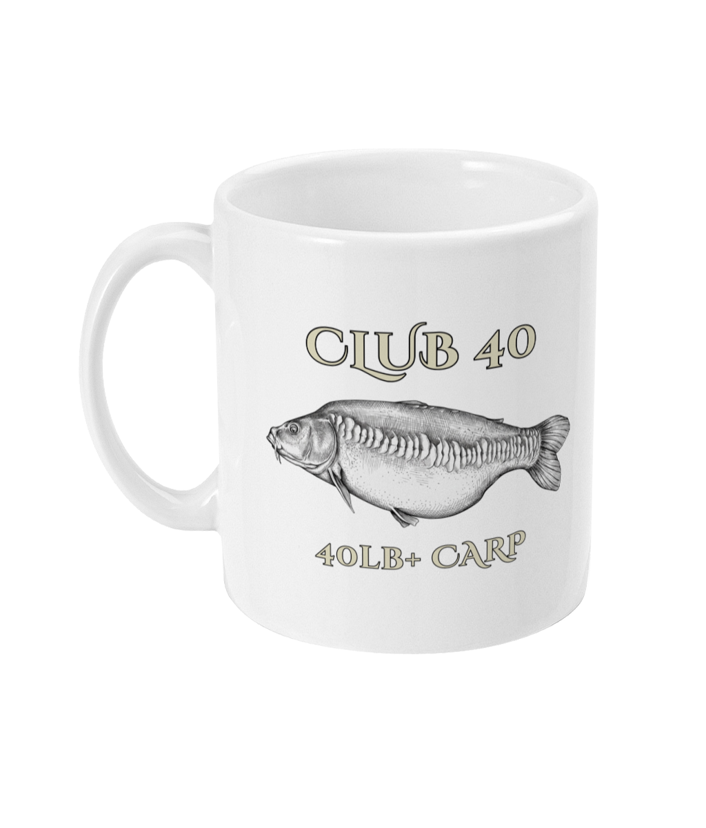 Club 40 – 40lb+ Carp Fishing Mug - Image 2
