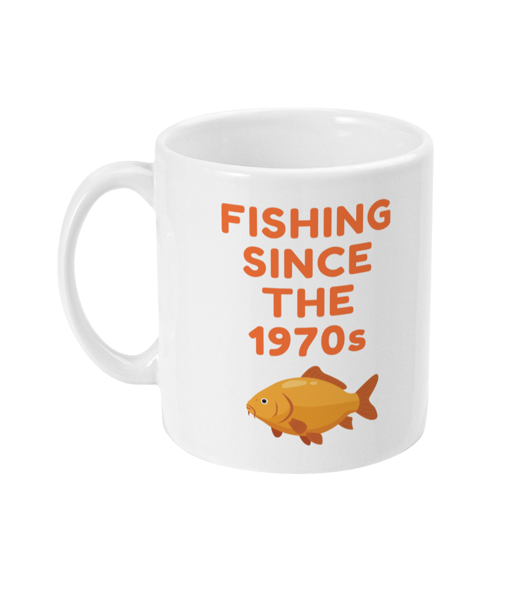 "Fishing Since The 1970s" Retro Angling Mug - Image 2