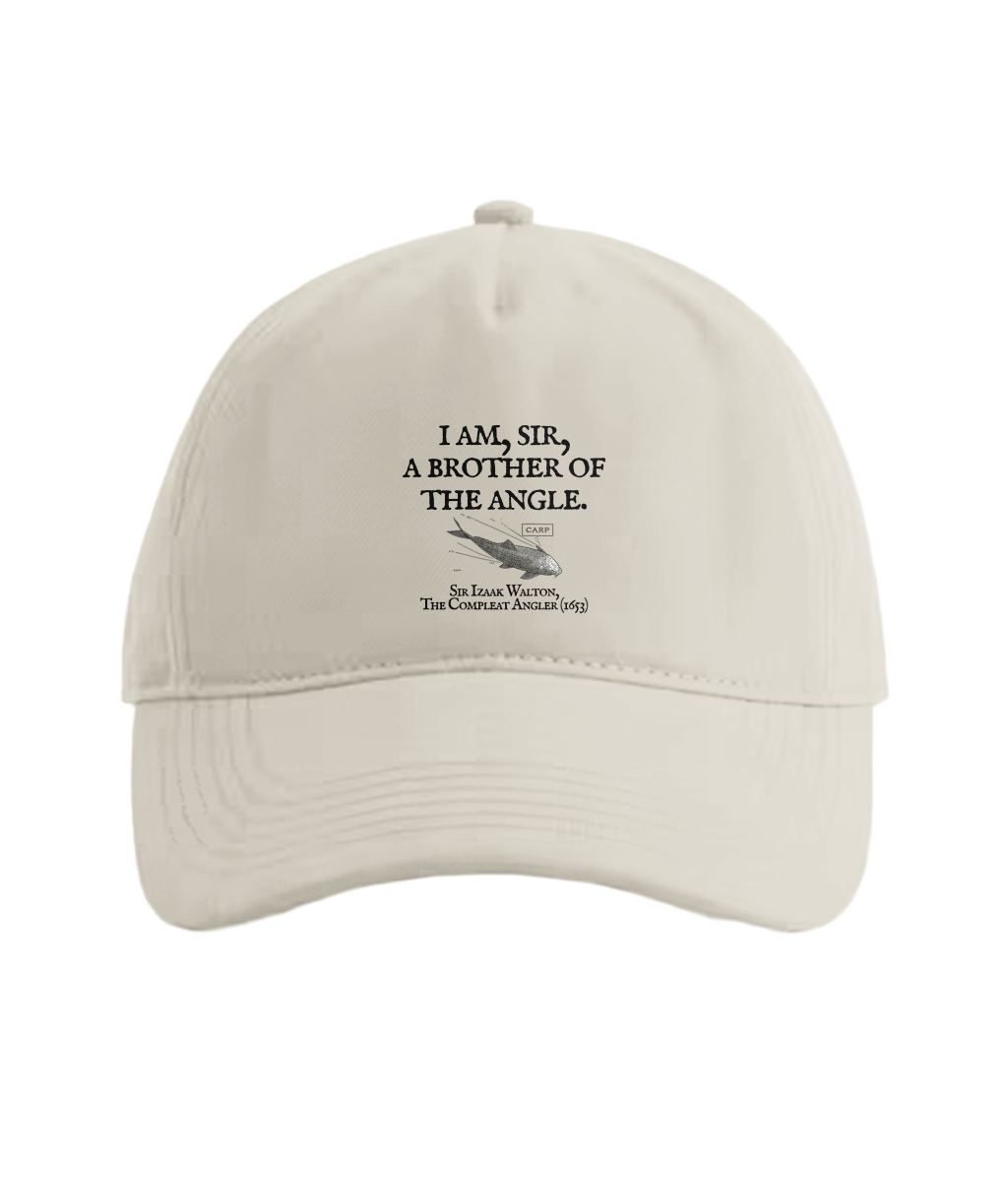 I Am Sir a Brother of the Angle – Izaak Walton Quote Fishing Cap - Image 2