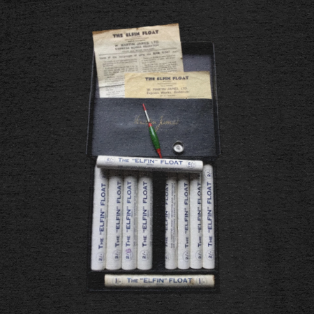 The Elfin Float – 1873 Patent Fishing Float Box Vintage T-Shirt - Image 2