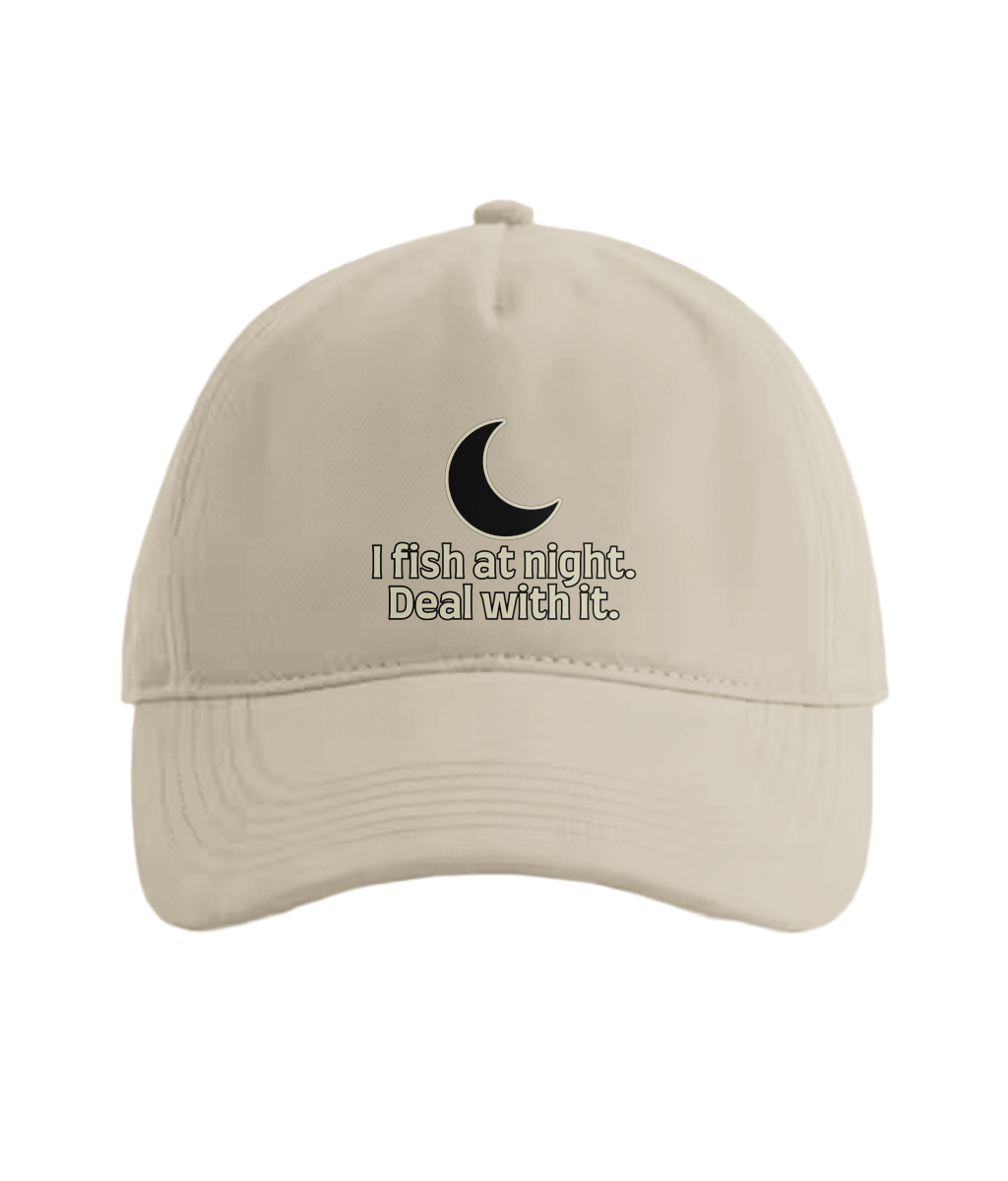 “I Fish At Night. Deal With It.” — Fishing Cap - Image 6