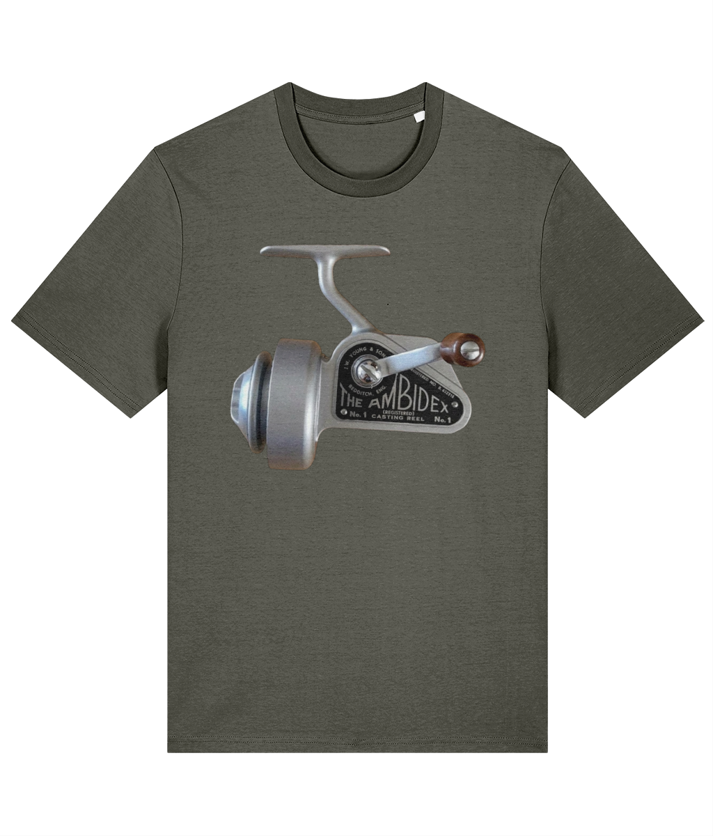 The Ambidex No.1 Casting Reel – Vintage Fishing Reel T-Shirt - Image 5