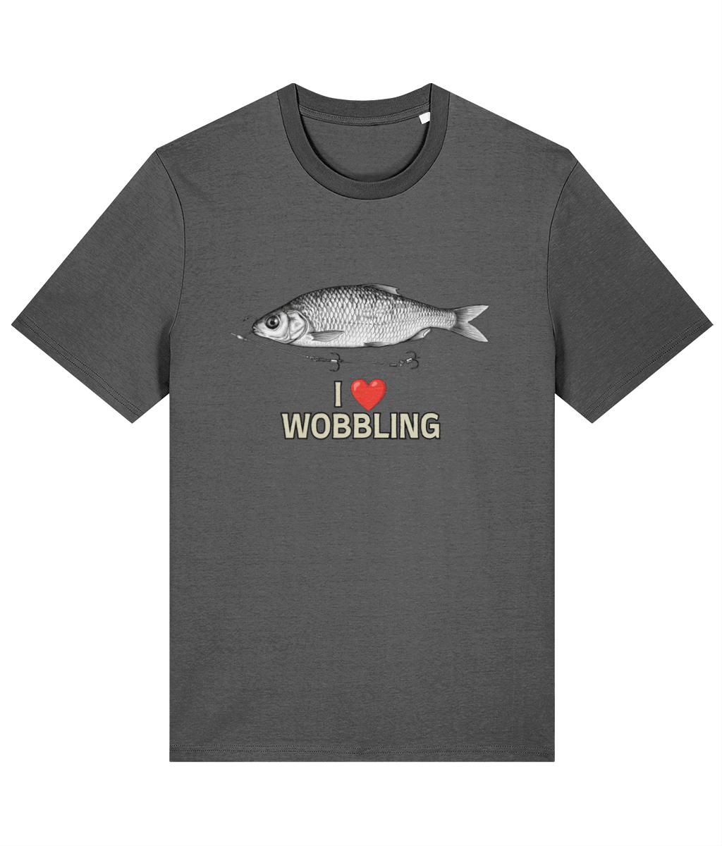 I ❤️ Wobbling – Pike Angler's T-Shirt - Image 6