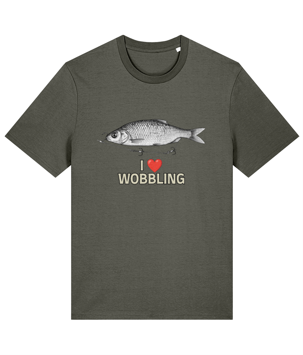 I ❤️ Wobbling – Pike Angler's T-Shirt - Image 4
