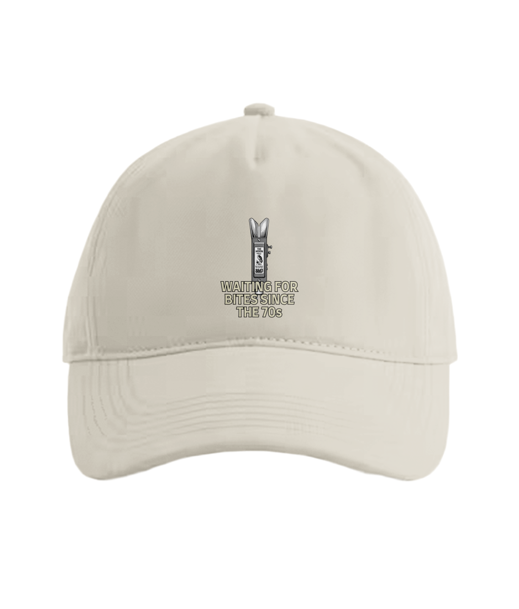 Heron Bite Indicator “Waiting For Bites Since The 70s” Fishing Cap - Image 3