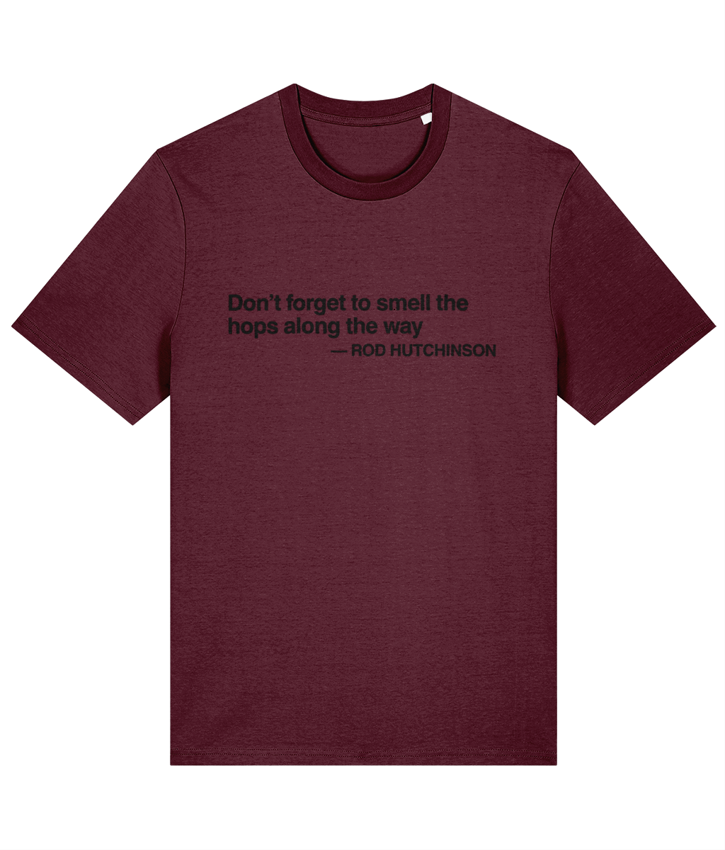 Rod Hutchinson Quote T-Shirt – “Don’t Forget to Smell the Hops Along the Way” | Fishing T-Shirt - Image 5