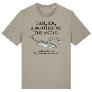 I Am Sir a Brother of the Angle – Izaak Walton Quote Barbel Fishing T-Shirt