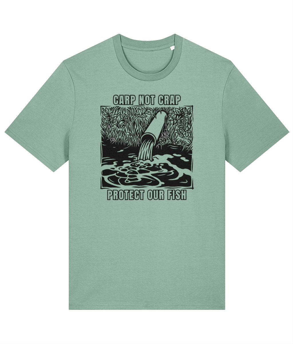 Protect Our Fish – Carp Not Crap T-Shirt - Image 8