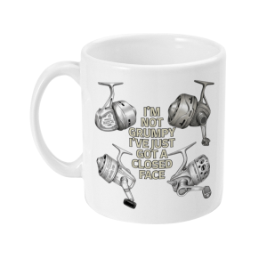 "I'm Not Grumpy" Closed Face Reel Fishing Mug